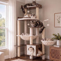 70.5" Wood Tall Cat Tree X95894