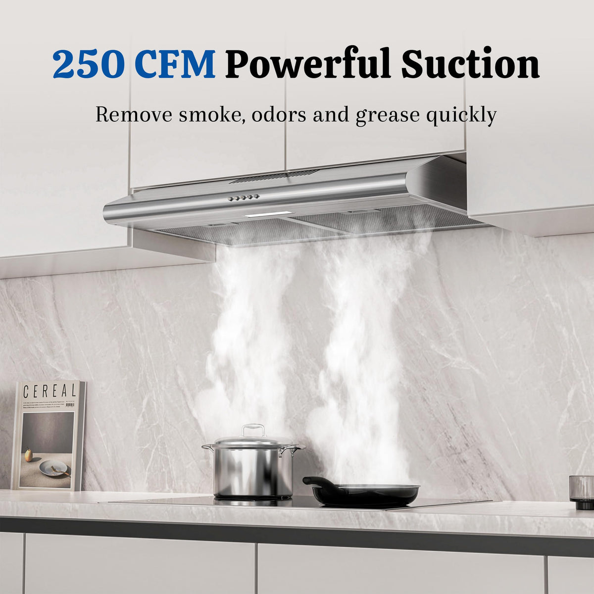 30 Inch Convertible Under Cabinet Range Hood L60009