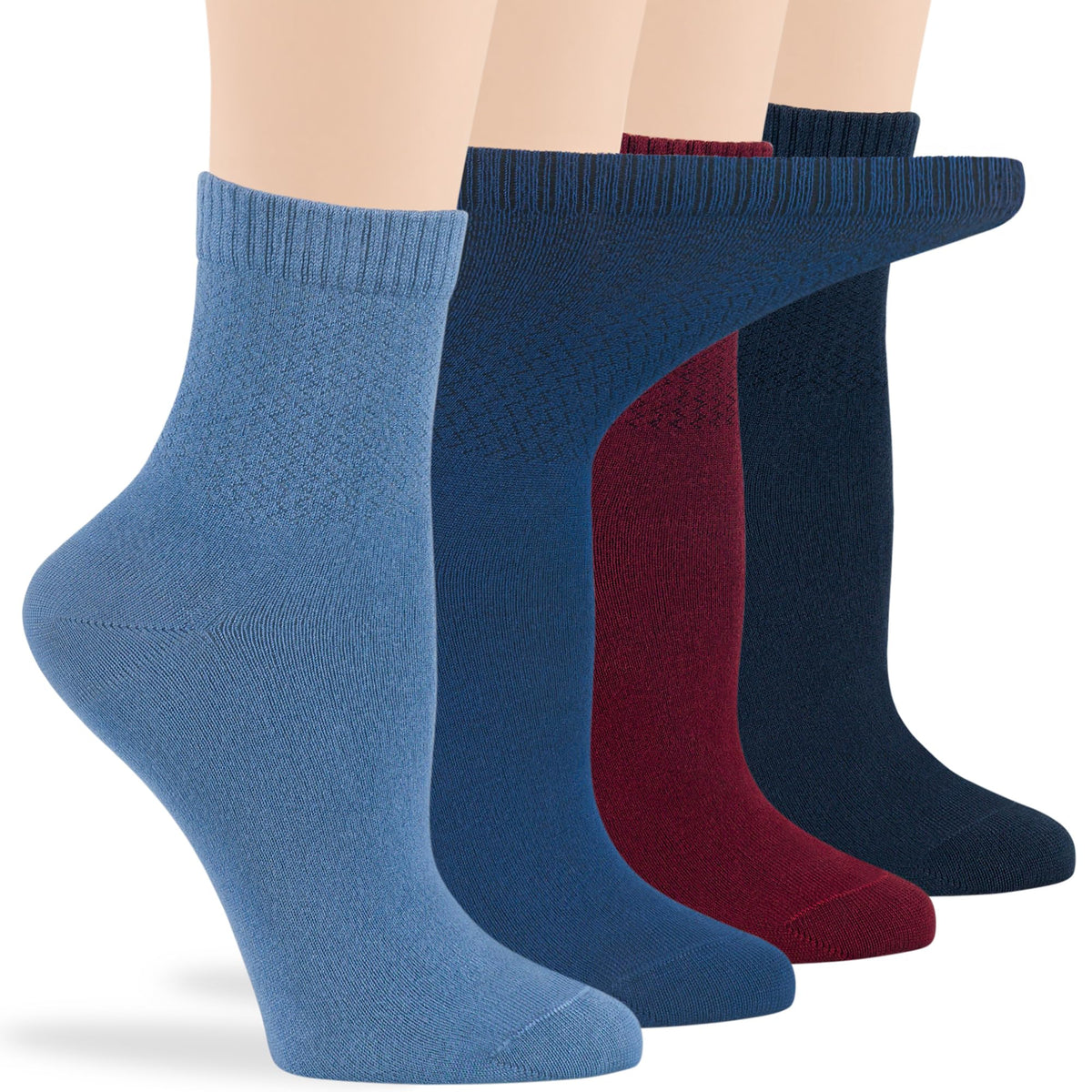 Viscose Bamboo Diabetic Socks 4 Pack J685