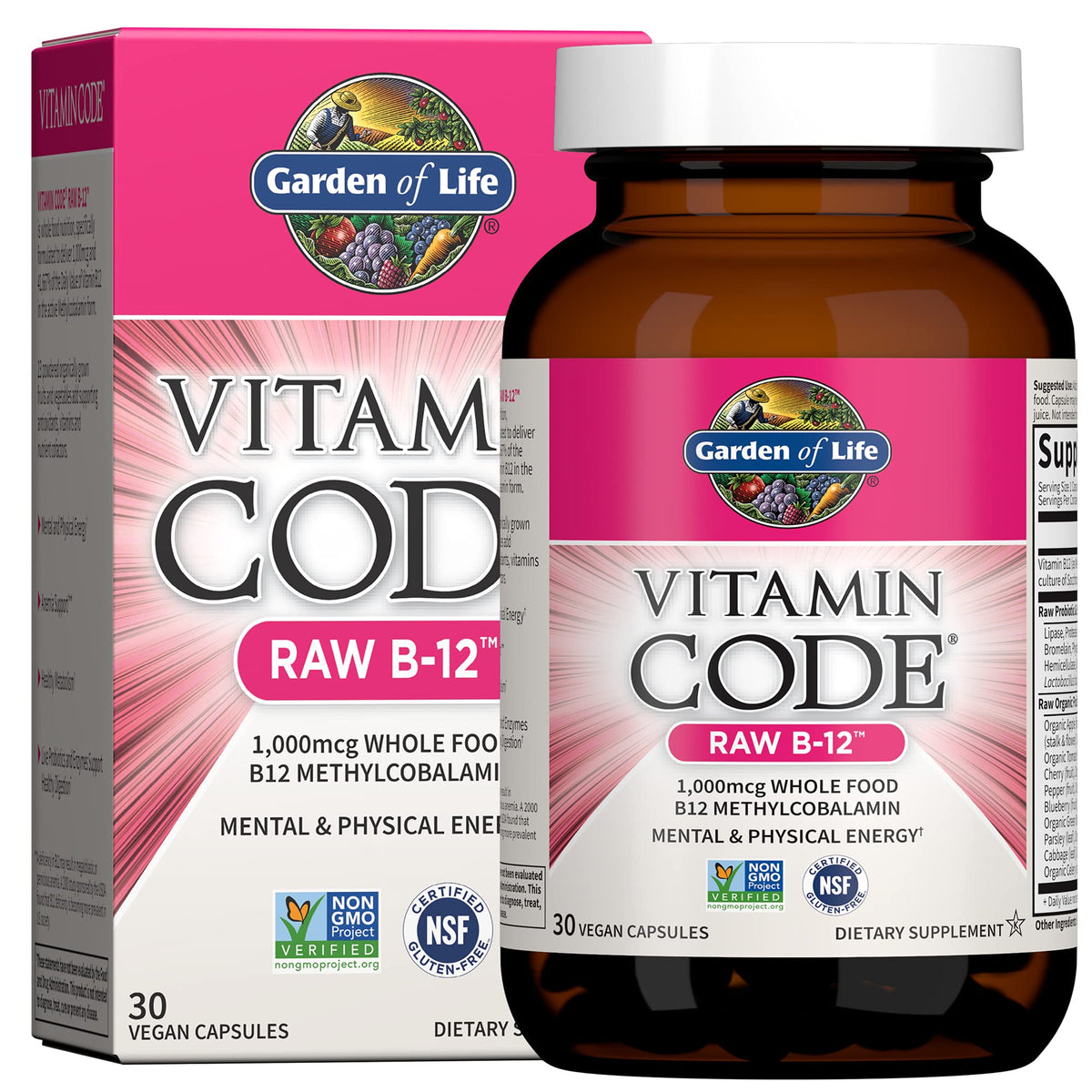 Vegan B-12 Methylcobalamin 30 Capsules P28106