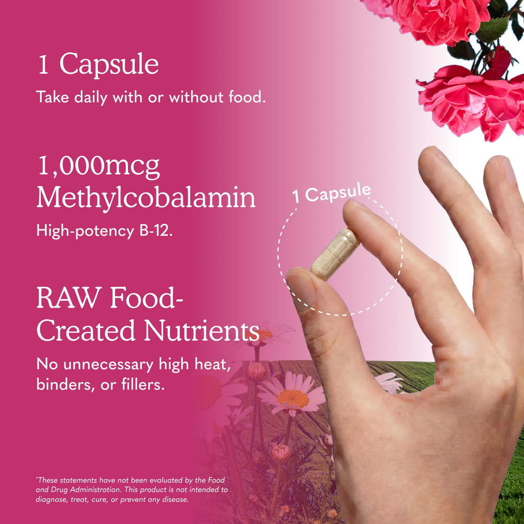 Vegan B-12 Methylcobalamin 30 Capsules P28106