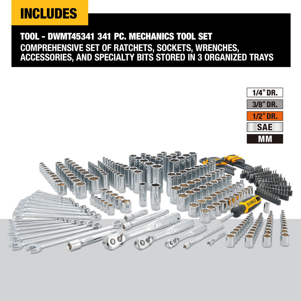 Mechanics Tool Set 341 Piece X30515