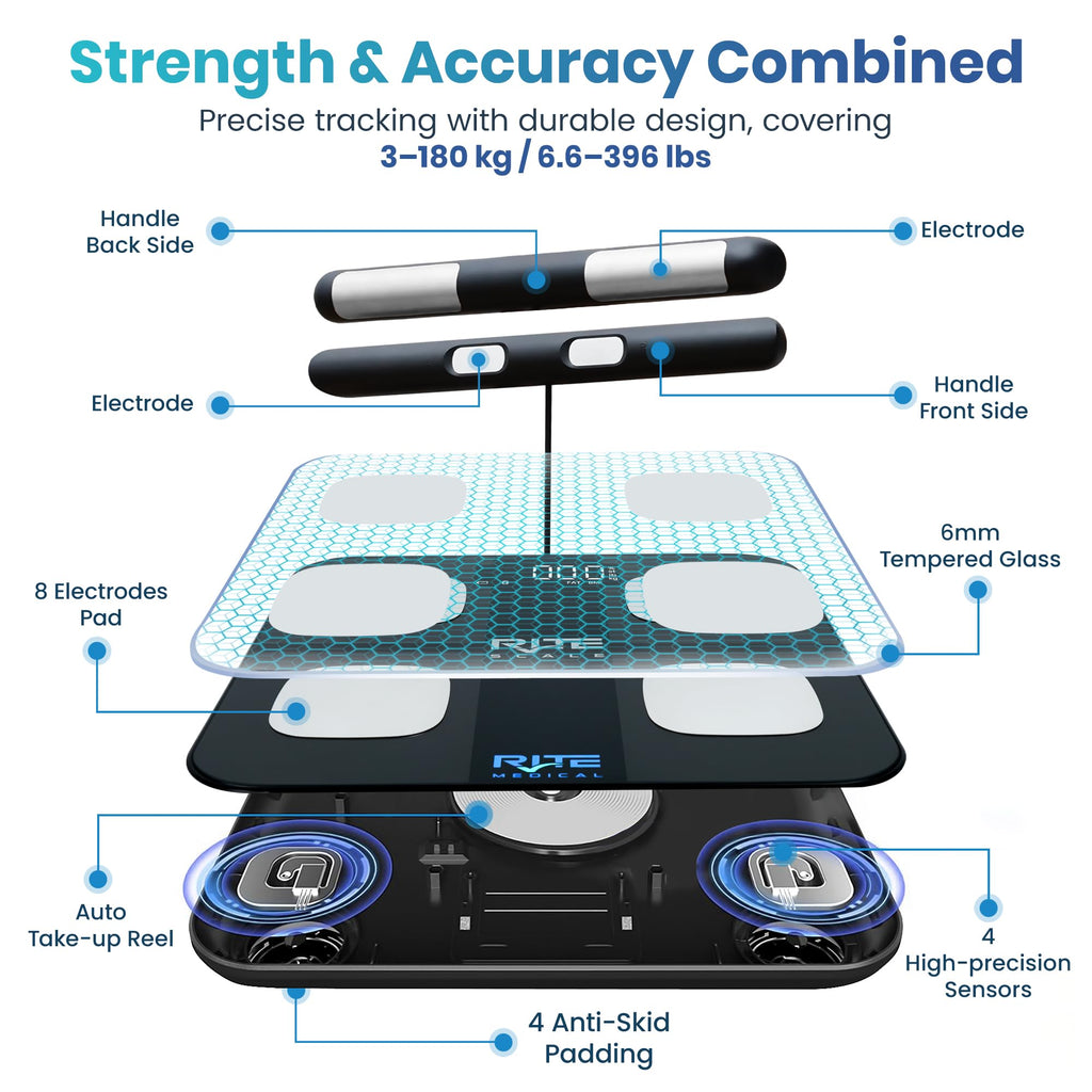 8-Electrode Digital Body Weight Scale with Bluetooth C5866