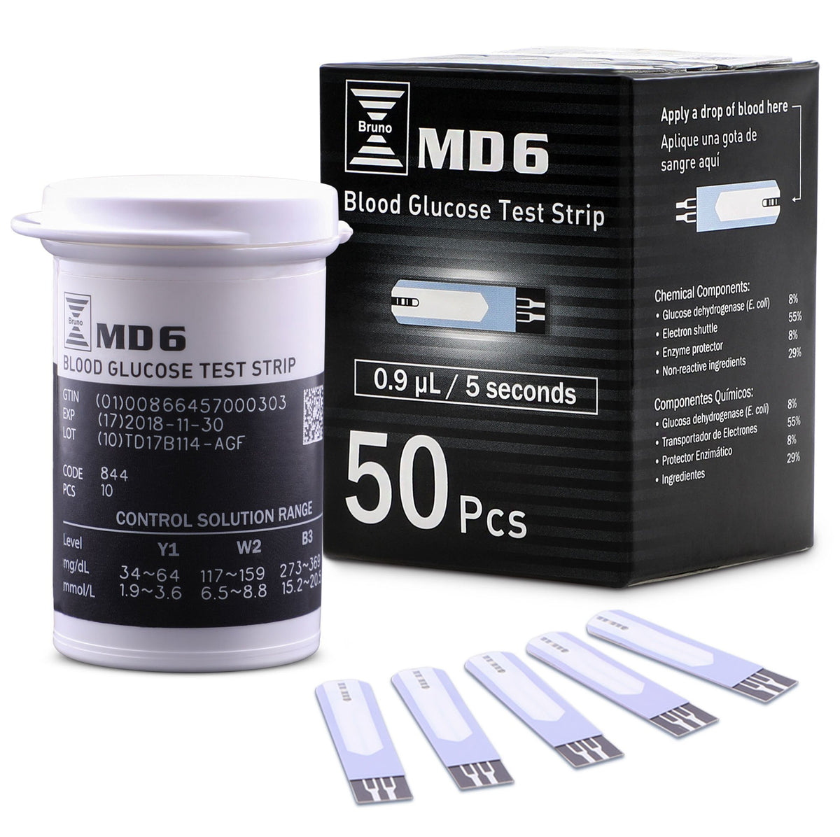 Blood Glucose Test Strips 50 Count Pack of 2 J5819