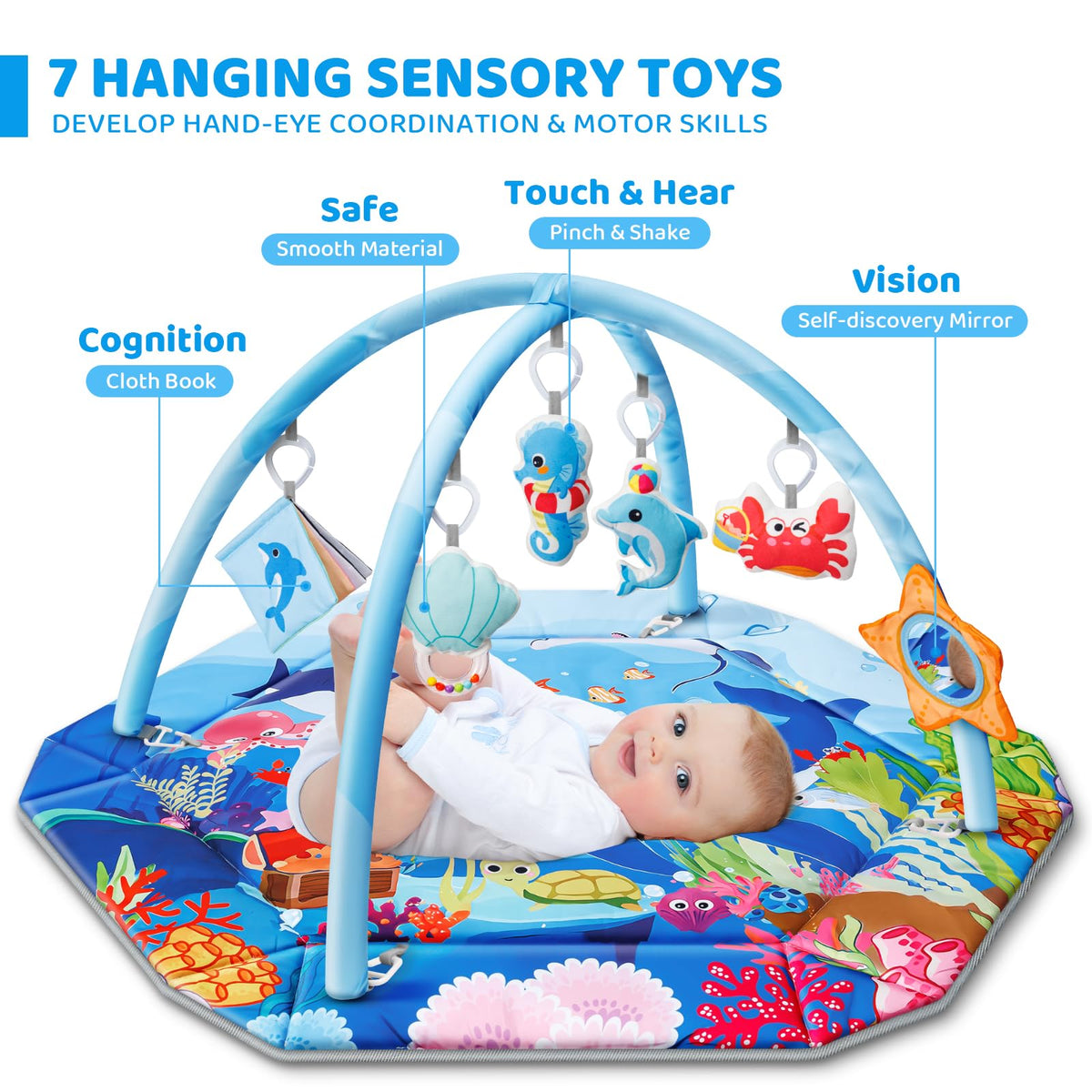 8-in-1 Washable Baby Gym Play Mat & Ball Pit M910
