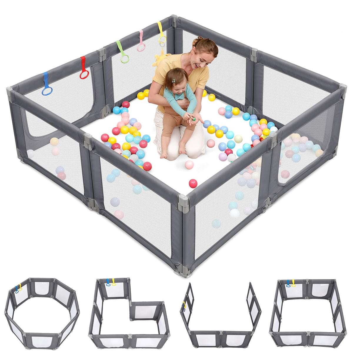 Grey Baby Playpen A159