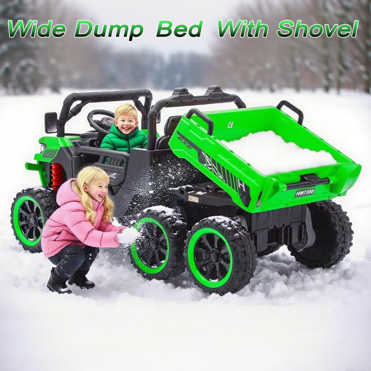 24V 2 Seater Ride On Dump Truck with Dump Bed U593