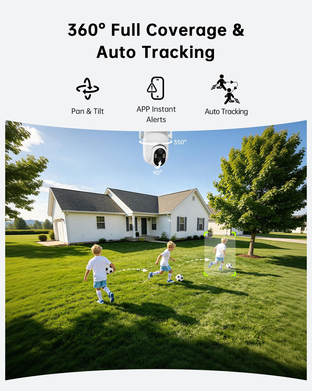 4K Solar Security Cameras Wireless Outdoor 4-Cam Kit X5195