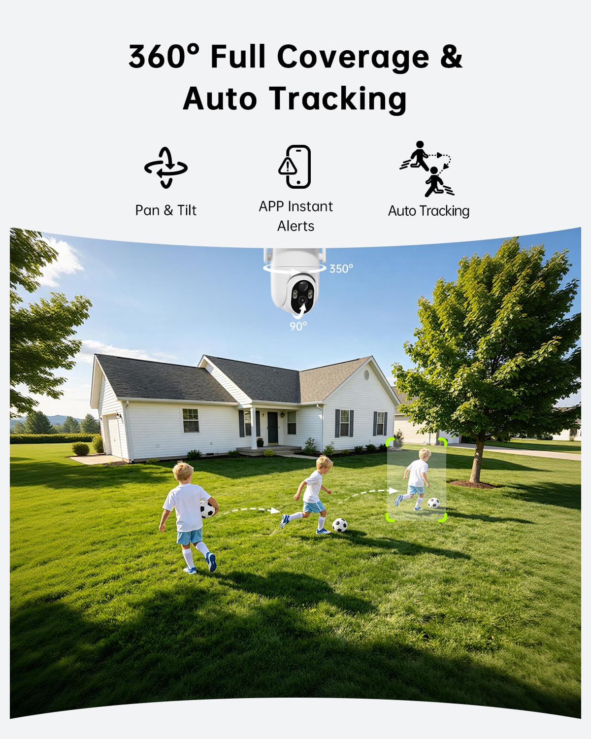 4K Solar Security Cameras Wireless Outdoor 4-Cam Kit X5195