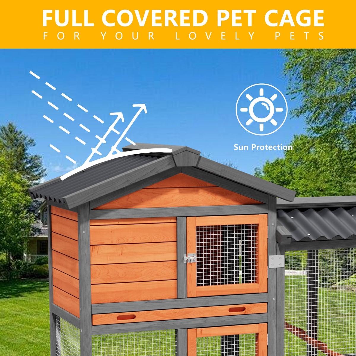 Wooden Chicken Coop X95942