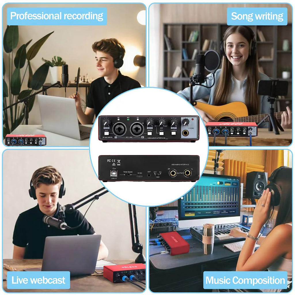 USB Audio Interface, Red 24-Bit/192kHz M50815