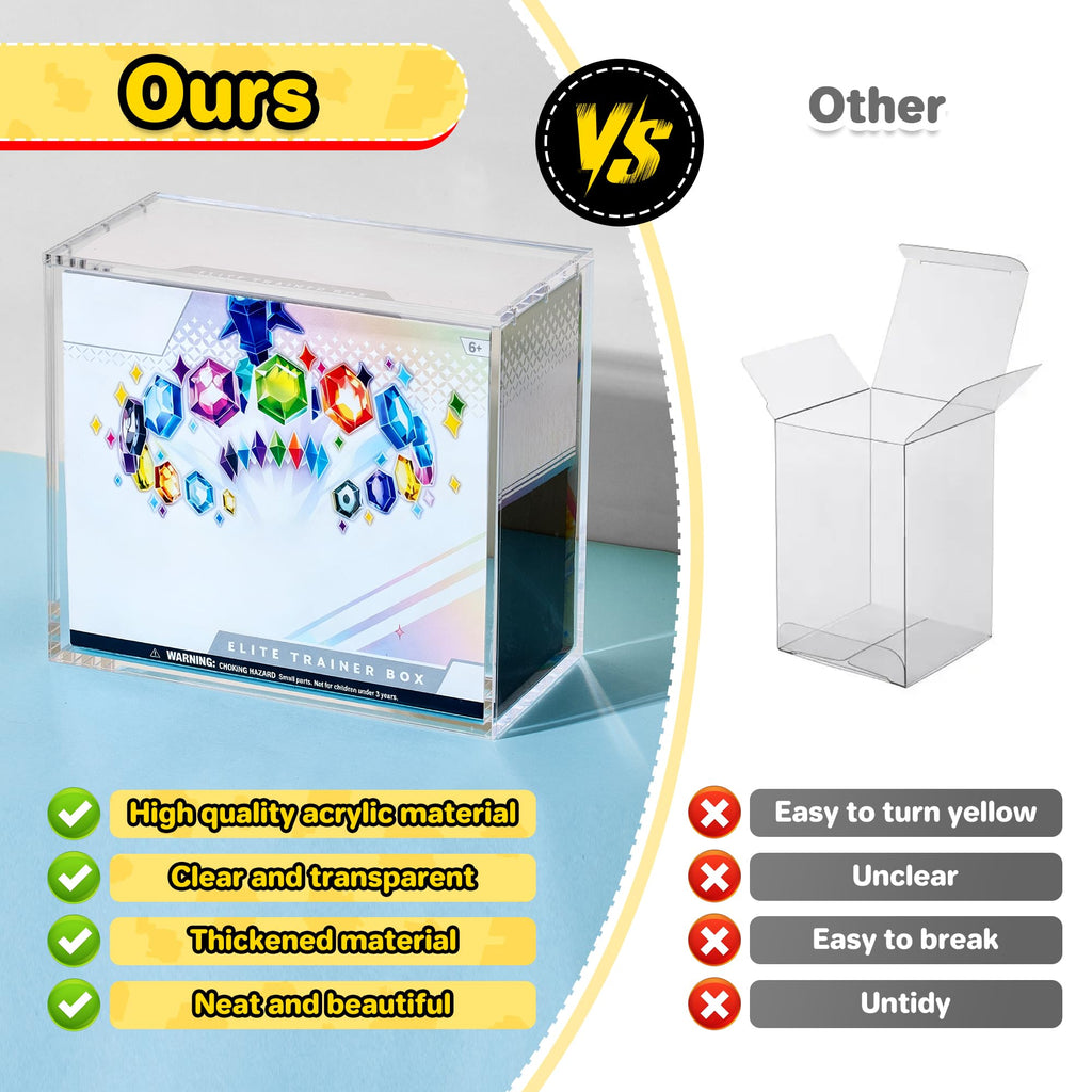 2 PCS 5mm Clear Acrylic Display Case Z9578