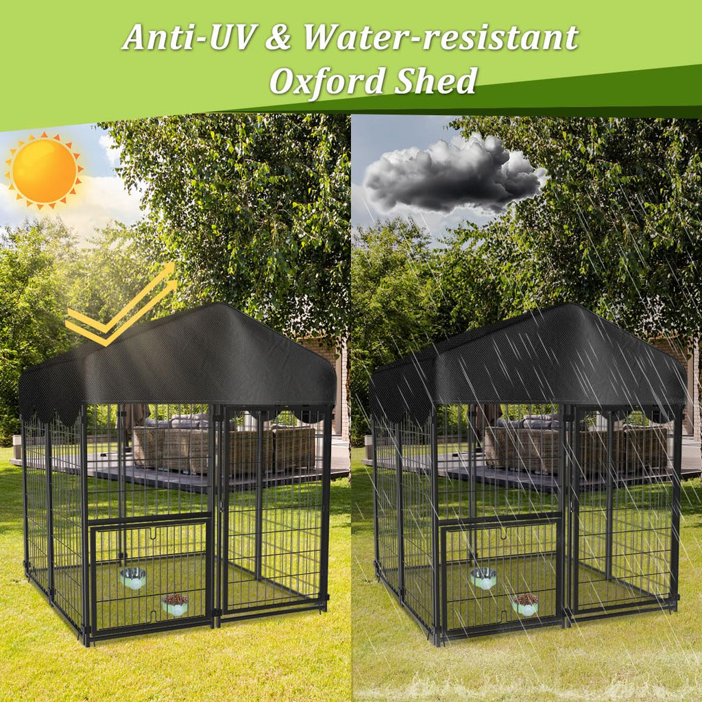 Heavy Duty Dog Kennel with Roof N9265