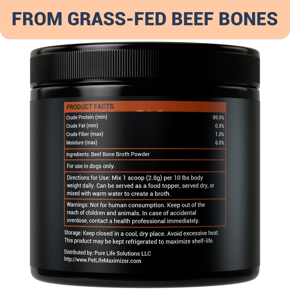 Beef Bone Broth for Dogs Y5833