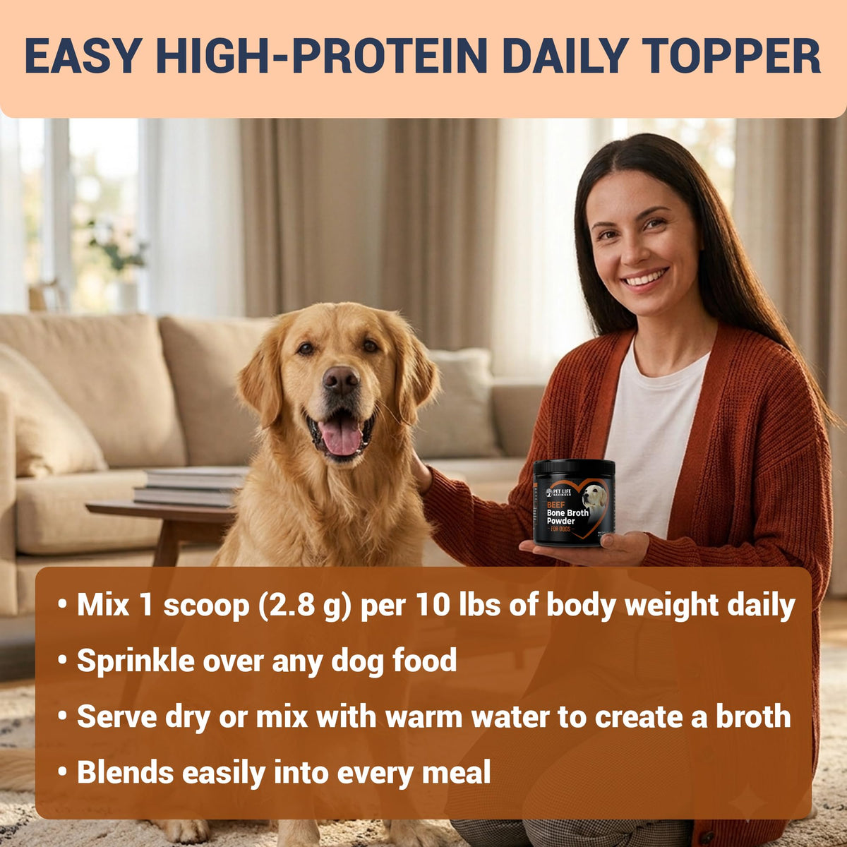 Beef Bone Broth for Dogs Y5833