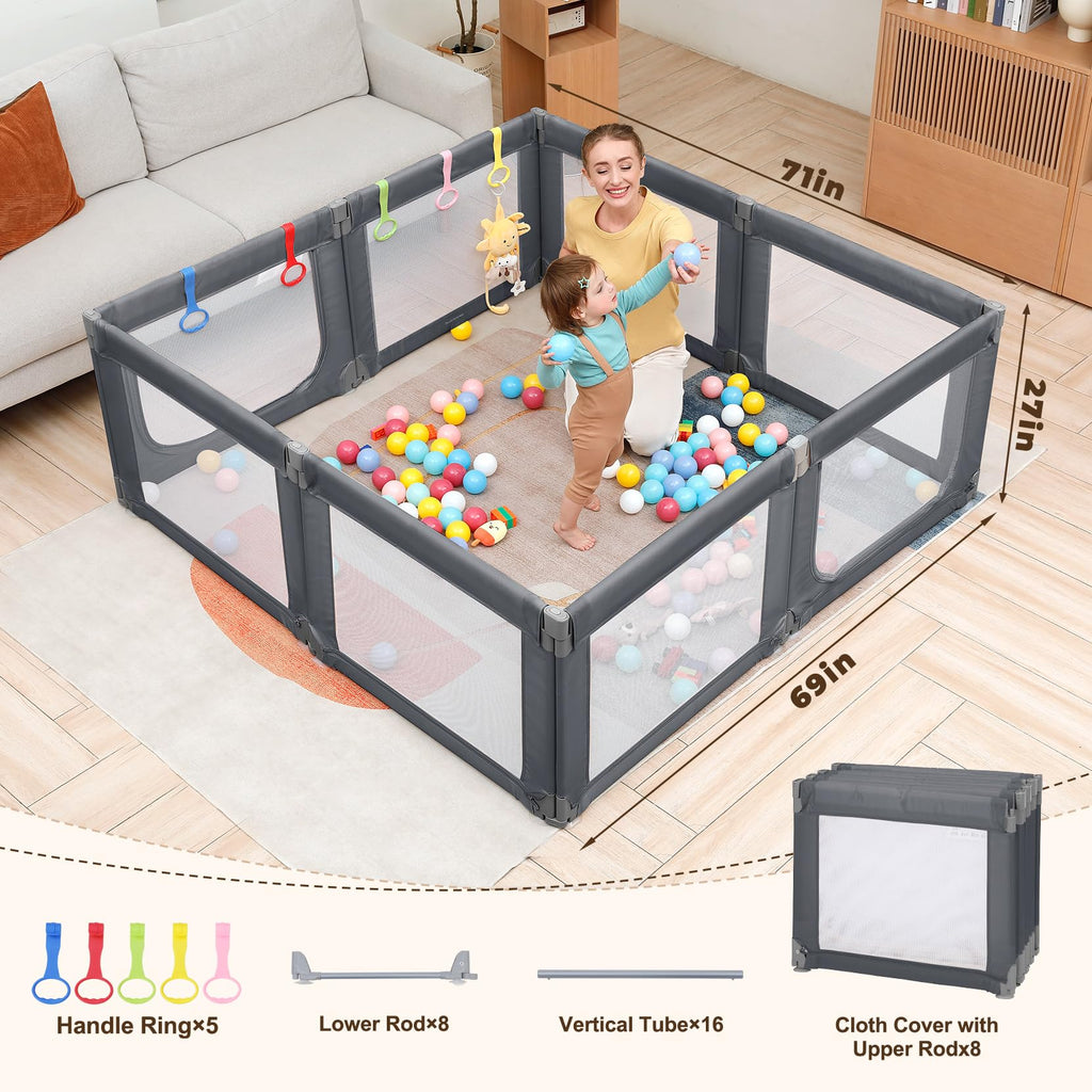 Grey Baby Playpen A159