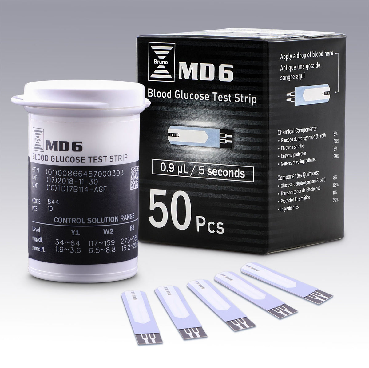 Blood Glucose Test Strips 50 Count Pack of 2 J5819
