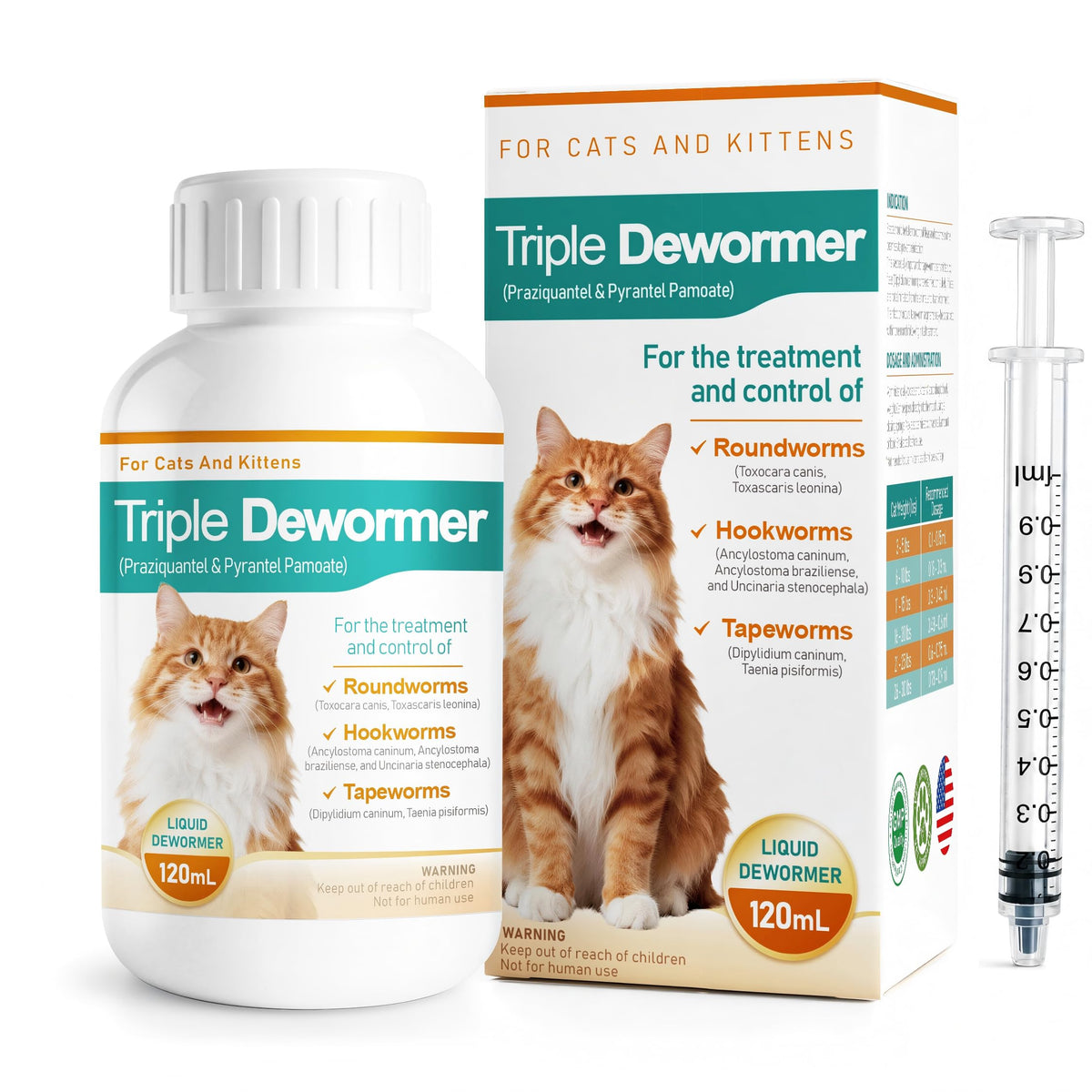 Liquid Cat Dewormer 120 mL A480