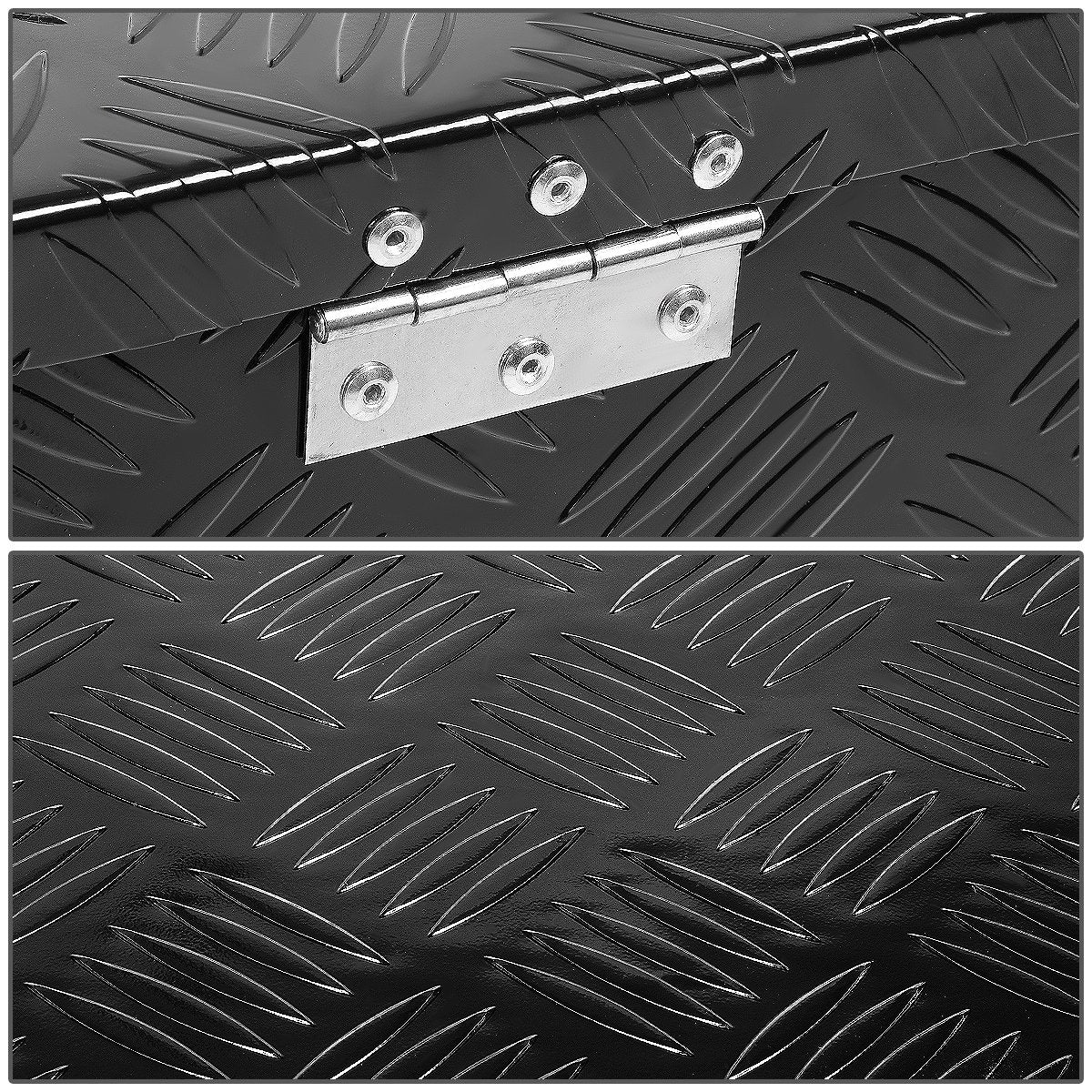 39" Black Aluminum Truck Bed Tool Box with Key Lock M3311