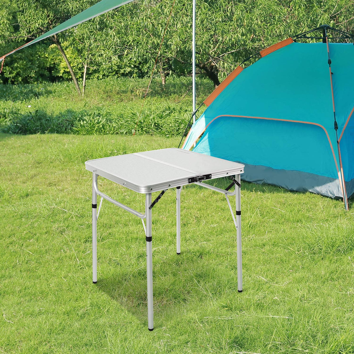 Small Square Folding Aluminum Camping Table G426506