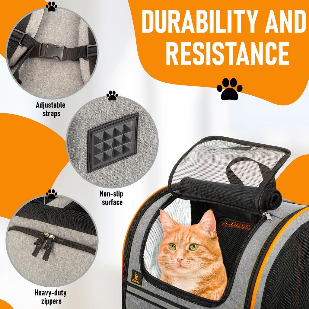 Expandable Breathable Mesh Cat Backpack Carrier Y81667