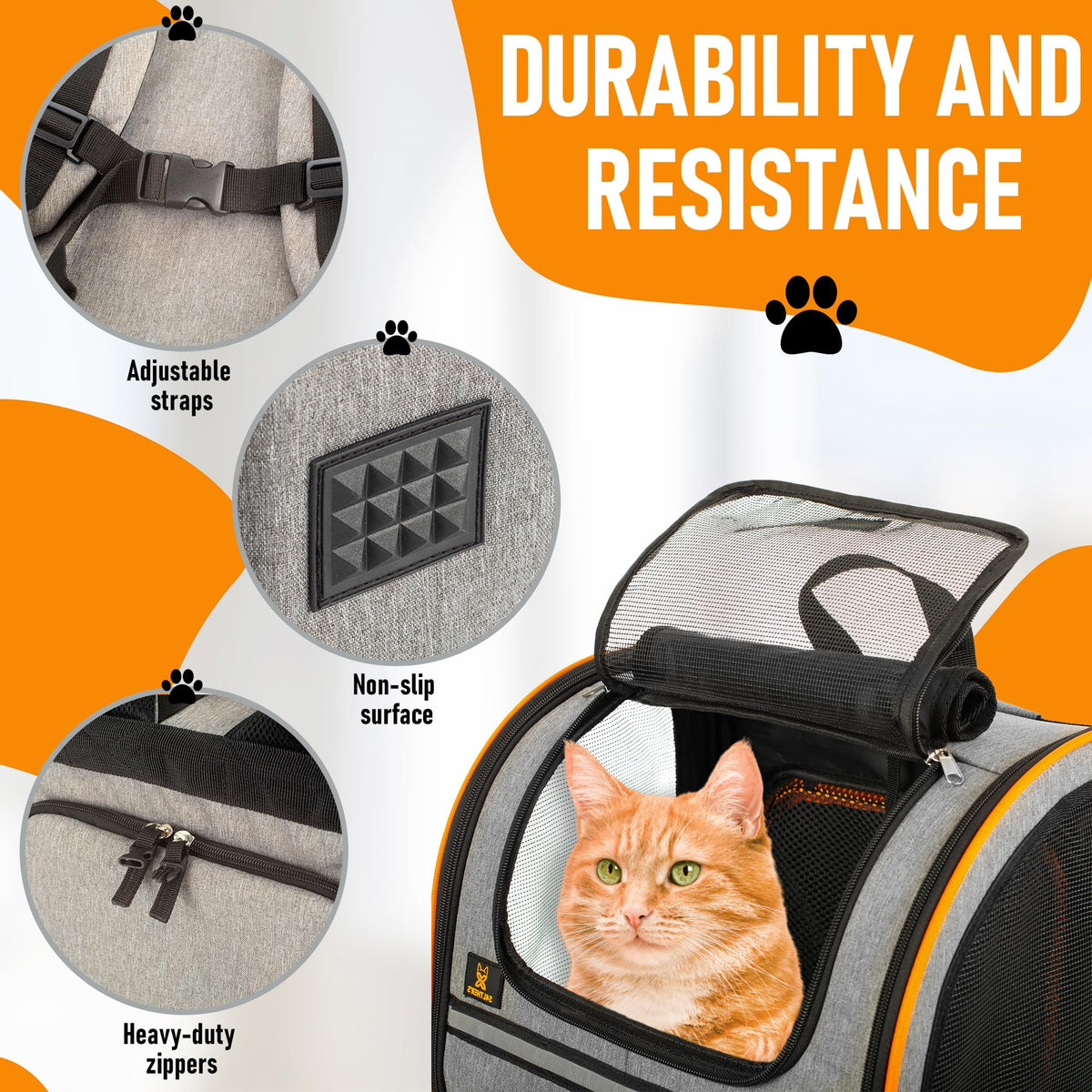 Expandable Breathable Mesh Cat Backpack Carrier Y81667