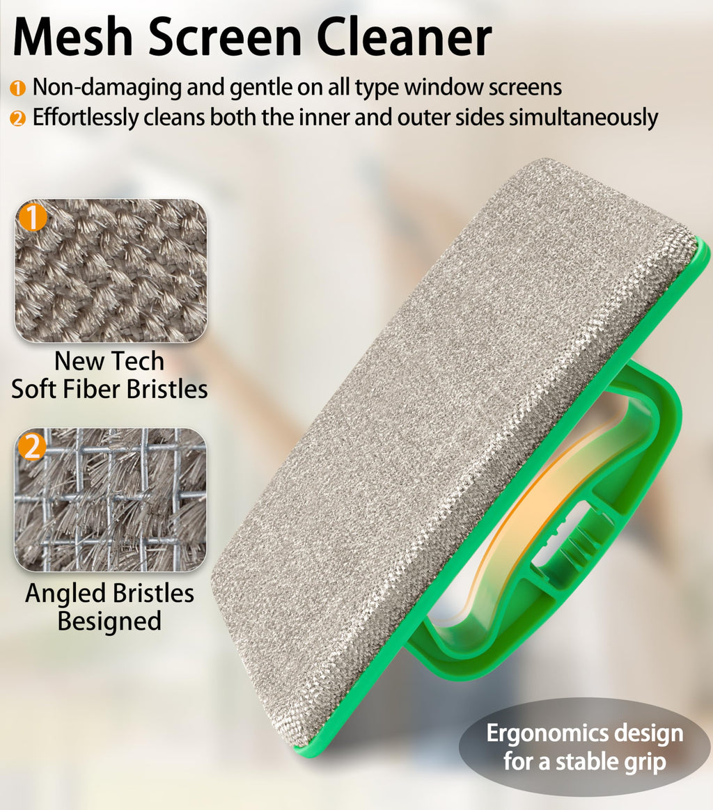 Mesh Screen Cleaner, Detachable Window Screen Cleaning Brush H616