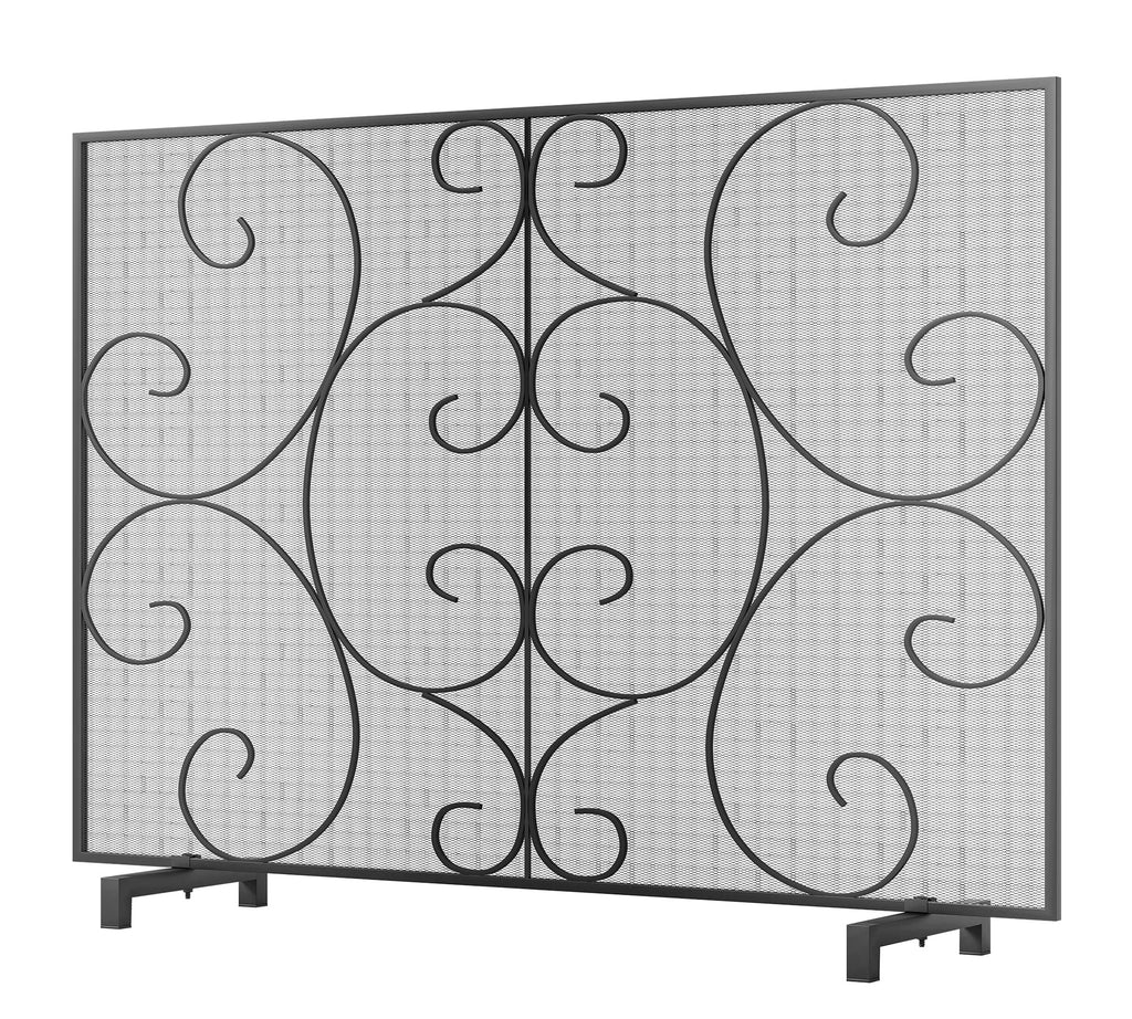 Handcrafted Metal Mesh Fireplace Screen X779696