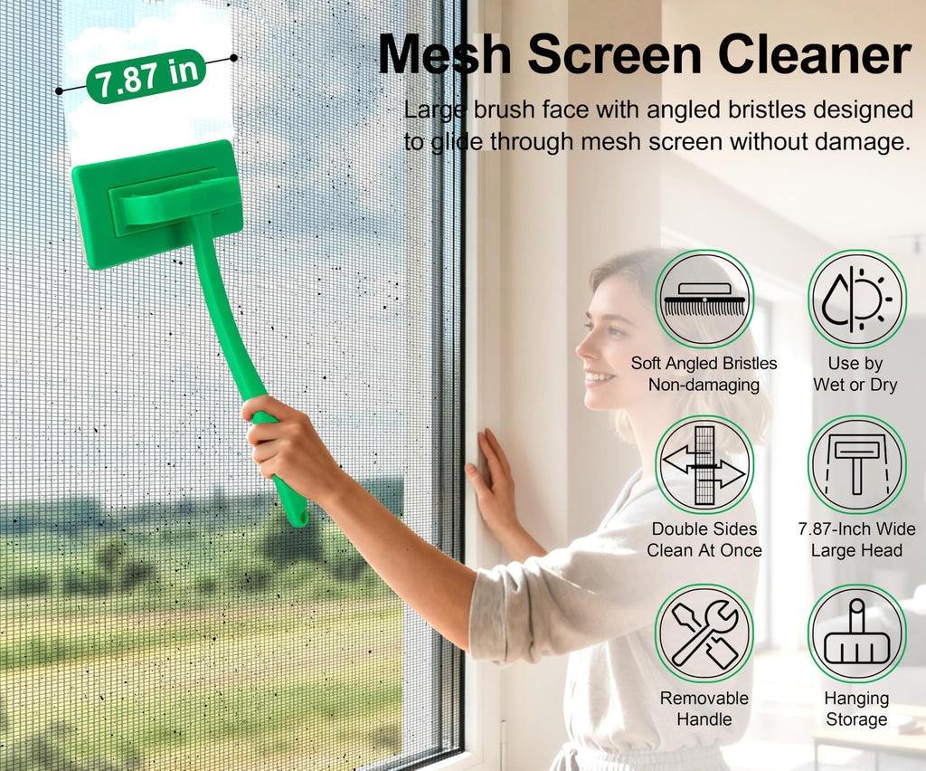 Mesh Screen Cleaner, Detachable Window Screen Cleaning Brush H616
