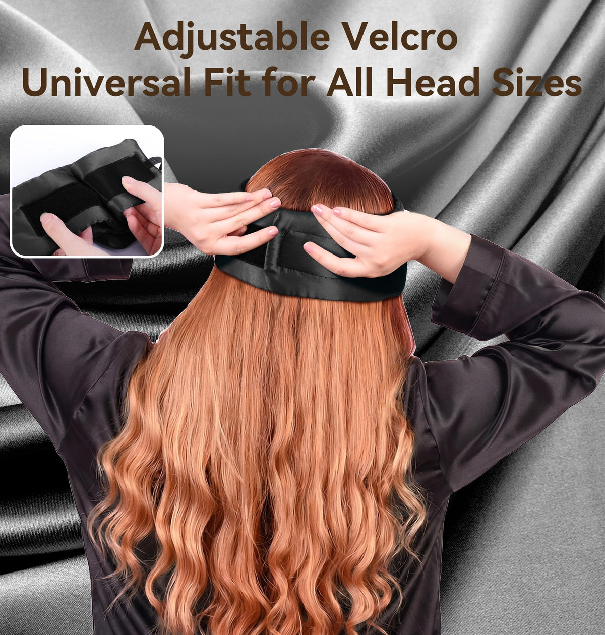 Silk Soft Sleep Mask with Bluetooth Black B776